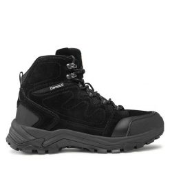 Trekkingi Campus. Czarne botki sznurowane Campus, bez wzorów, bez obcasa, bez zapięcia. Za 379.99 zł.