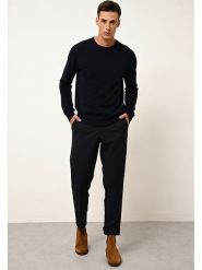 Just Cashmere Kaszmirowy sweter "Howard" w kolorze granatowym rozmiar: XL. Niebieskie swetry nierozpinane Just Cashmere, xl, bez wzorów, z kaszmiru, bez kołnierzyka, bez ramiączek. Za 426.99 zł.