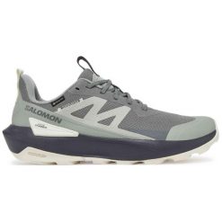 Buty do wędrówek Salomon L47757800 męskie. Szare buty trekkingowe Salomon, bez wzorów, bez zapięcia. Za 633.70 zł.