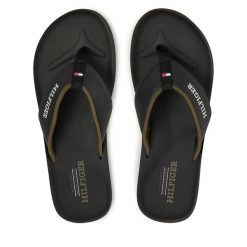 Japonki Tommy Hilfiger. Czarne japonki Tommy Hilfiger, bez wzorów. Za 169.99 zł.