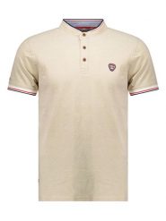 Geographical Norway Koszulka polo "Kazioblend" w kolorze beżowym rozmiar: XL. Brązowe koszulki polo Geographical Norway, xl, bez wzorów, z bawełny, bez kołnierzyka, bez ramiączek. Za 84.01 zł.