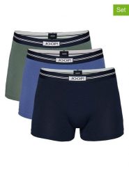 Joop! Bodywear Bokserki (3 pary) w kolorze granatowym i zielonym rozmiar: XXL. Niebieskie bokserki Joop! Bodywear, xxl, bez wzorów. Za 84.45 zł.