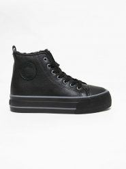 BIG STAR Sneakersy w kolorze czarnym rozmiar: 38. Czarne buty sportowe casual BIG STAR, bez wzorów, z materiału, bez zapięcia. Za 118.56 zł.