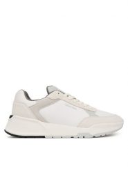 Calvin Klein Sneakersy City Runner Laceup Ny-Su HM0HM02308 Kremowy. Białe buty sportowe casual CALVIN KLEIN, bez wzorów, ze skóry, bez zapięcia. Za 489.99 zł.