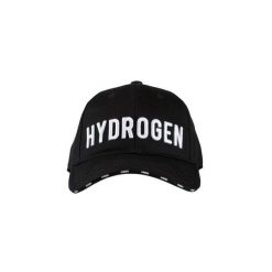 Czapka tenisowa unisex Hydrogen Icon Cap. Czarne czapki z daszkiem HYDROGEN, bez wzorów, z bawełny. Za 175.00 zł.
