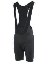 Spodnie rowerowe z szelkami i wyściełaną wkładką M Matera Bib Tights. Czarne spodenki rowerowe Vaude, m, bez wzorów, z materiału, rowerowe. Za 298.85 zł.