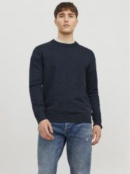 Jack&Jones Sweter Albert 12236792 Granatowy Regular Fit. Niebieskie swetry rozpinane Jack&Jones, l, bez wzorów, z bawełny, bez kołnierzyka, bez ramiączek. Za 99.99 zł.