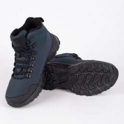 Vico Granatowe wysokie trekkingowe buty męskie niebieskie. Niebieskie trekkingi bez wzorów, bez zapięcia. Za 227.37 zł.