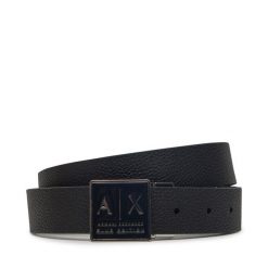 Pasek Męski Armani Exchange. Niebieskie paski Armani Exchange, bez wzorów. Za 239.99 zł.