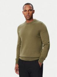 HUGO Sweter San Cassius-C2 50553588 Khaki Regular Fit. Brązowe swetry rozpinane Hugo, l, bez wzorów, z bawełny, bez kołnierzyka, bez ramiączek. Za 449.99 zł.