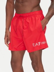 EA7 Emporio Armani Szorty kąpielowe 7M000519 AF13049 M5023 Czerwony Regular Fit. Czerwone kąpielówki EA7 Emporio Armani, m, bez wzorów, z syntetyku. Za 239.99 zł.