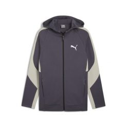 Męska rozpinana bluza z kapturem EVOSTRIPE PUMA Galactic Gray. Szare bluzy z kapturem Puma, m, bez wzorów, z kapturem. Za 207.99 zł.