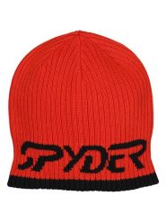 SPYDER Czapka "Logo" w kolorze czerwonym rozmiar: onesize. Czerwone czapki zimowe Spyder, bez wzorów, ze splotem. Za 116.93 zł.