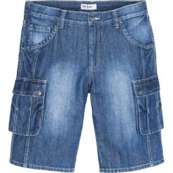 Bermudy dżinsowe bojówki Regular Fit. Niebieskie jeansy bonprix, m. Za 137.99 zł.