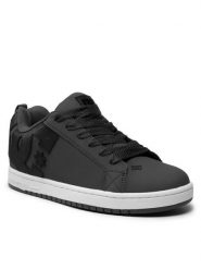 DC Sneakersy Court Graffik 300529 Szary. Szare buty sportowe casual DC, bez wzorów, ze skóry, bez zapięcia. Za 239.99 zł.