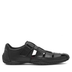 Sandały Rieker. Czarne sandały Rieker, bez zapięcia. Za 339.99 zł.