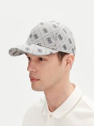 Guess Czapka z daszkiem M5GZ18 WGUE0 Szary. Szare czapki z daszkiem Guess, z aplikacjami, z bawełny. Za 129.99 zł.