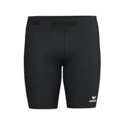 Obcisłe legginsy Erima T&F w kolorze czarnym. Czarne legginsy długie sportowe Erima, l, bez wzorów, z elastanu. Za 150.00 zł.