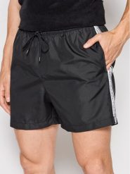 Calvin Klein Swimwear Szorty kąpielowe Medium Drawstringnos KM0KM00741 Czarny Regular Fit. Czarne kąpielówki Calvin Klein Swimwear, m, bez wzorów, z syntetyku. Za 199.99 zł.