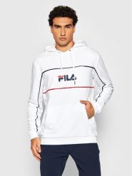 Fila Bluza Analu 688466 Biały Regular Fit. Białe bluzy Fila, m, bez wzorów, z bawełny, bez kaptura. Za 179.99 zł.
