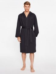 Boss Szlafrok Be Bold Robe 50501663 Czarny. Czarne szlafroki Boss, m, bez wzorów, z bawełny, bez ramiączek, bez kaptura. Za 699.99 zł.