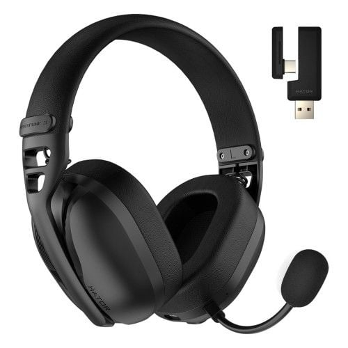 Słuchawki dla graczy Hator Hyperpunk 3 Wireless bezprzewodowe czarne. Czarne słuchawki bezprzewodowe No name. Za 340.99 zł.