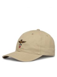 Aeronautica Militare Czapka z daszkiem 261HA1246UCT02261 Beżowy. Brązowe czapki z daszkiem Aeronautica Militare, bez wzorów, z bawełny. Za 179.99 zł.