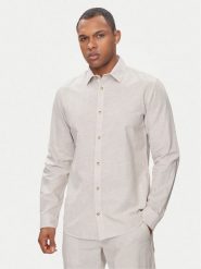 Jack&Jones Koszula Summer 12248384 Beżowy Comfort Fit. Brązowe koszule Jack&Jones, m, bez wzorów, z bawełny, bez kołnierzyka, bez ramiączek. Za 99.99 zł.