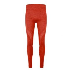 Legginsy Falke Wool-Tech. Czerwone legginsy długie sportowe Falke, s, bez wzorów, z elastanu. Za 412.00 zł.