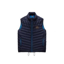 Kurtka puchowa bez rękawów Napapijri A-Lapaz V. Niebieskie kurtki Napapijri, m, bez wzorów, z puchu, bez kaptura. W wyprzedaży za 599.50 zł.