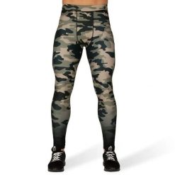 Legginsy Gorilla Wear Franklin. Zielone legginsy długie sportowe GORILLA WEAR, l, bez wzorów, na fitness i siłownię. Za 285.85 zł.