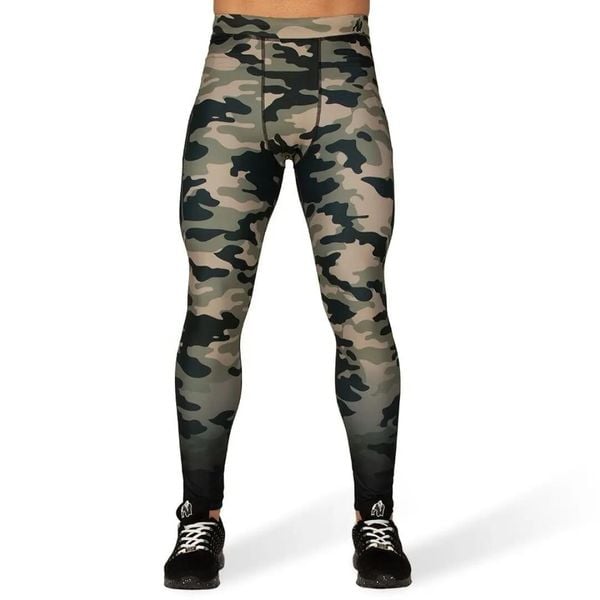 Legginsy Gorilla Wear Franklin. Zielone legginsy długie sportowe GORILLA WEAR, l, bez wzorów, na fitness i siłownię. Za 299.15 zł.