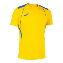 Jersey Joma Championship VII. Niebieskie t-shirty sportowe Joma, bez wzorów, z jersey, bez ramiączek, do piłki nożnej. Za 143.00 zł.