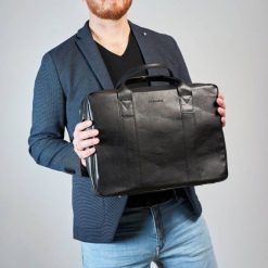 Torba na Laptopa Męska Brødrene B01 Czarny. Czarne torby na laptopa . Za 279.00 zł.