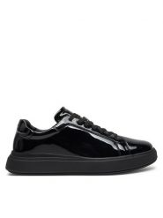 Calvin Klein Sneakersy Low Top Lace Up Pat HM0HM01602 Czarny. Czarne buty sportowe casual CALVIN KLEIN, bez wzorów, ze skóry, bez zapięcia. Za 499.99 zł.