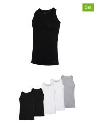 Fila Podkoszulki (5 szt.) w kolorze czarnym, białym i szarym rozmiar: S. Białe podkoszulki Fila, s, bez wzorów, bez ramiączek. Za 187.99 zł.