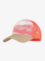 Czapka z daszkiem Buff Trucker Cap - enia multi. Czerwone czapki z daszkiem Buff, bez wzorów, z bawełny. Za 109.99 zł.