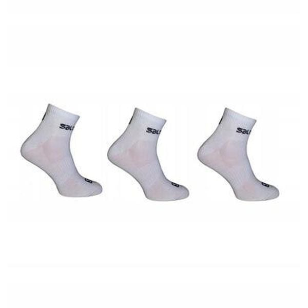 Skarpety turystyczne Salomon Active Wear Quarter 3 pary, niskie. Białe skarpety Salomon, bez wzorów, z bawełny. Za 24.00 zł.