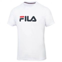 Koszulka sportowa męska Fila Classic Logo Tennis. Białe t-shirty sportowe Fila, bez wzorów, z poliesteru, bez ramiączek. Za 247.00 zł.