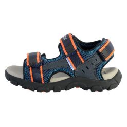 Sandały GEOX JR SANDAL STRADA A Niebieski. Brązowe sandały Geox, bez zapięcia. Za 151.99 zł.