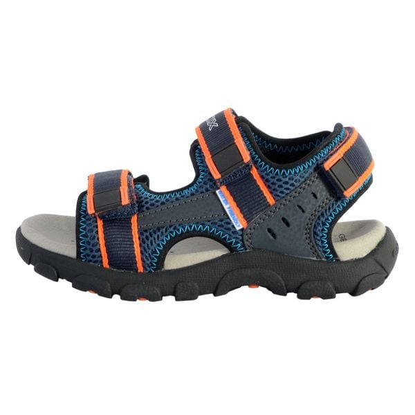 Sandały GEOX JR SANDAL STRADA A Niebieski. Brązowe sandały Geox, bez zapięcia. Za 151.99 zł.