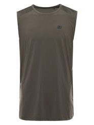 Alpine Pro Top funkcyjny "Gelad 3" w kolorze khaki rozmiar: XL. Brązowe t-shirty sportowe Alpine Pro, bez wzorów, z materiału, bez ramiączek, outdoorowe. Za 96.60 zł.
