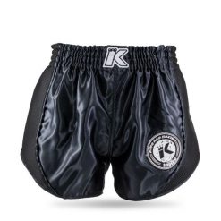 Spodenki do boksu tajskiego King Pro Boxing Retro Mesh 1. Czarne szorty KING PRO BOXING, bez wzorów, z meshu, retro. Za 219.50 zł.