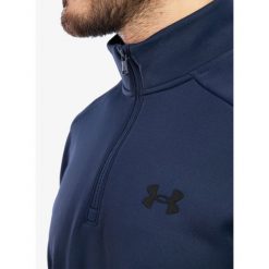 Bluza bez kaptura męska Under Armour Armour Fleece 1/4 Zip. Niebieskie bluzy Under Armour, m, bez wzorów, bez kaptura. Za 252.95 zł.