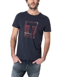 Timezone Koszulka w kolorze granatowo-czerwonym rozmiar: L. Czerwone bezrękawniki Timezone, l, bez wzorów, z bawełny, bez kołnierzyka, bez ramiączek. Za 43.99 zł.