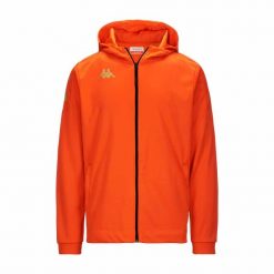 Kurtka z dresu Kappa Grevolo. Brązowe kurtki Kappa, m, bez wzorów, z dresówki, bez kaptura. Za 227.00 zł.