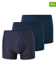 Schiesser Bokserki (3 pary) w kolorze granatowym rozmiar: XL. Niebieskie bokserki Schiesser, xl, bez wzorów. Za 83.22 zł.
