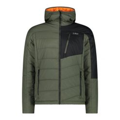 Kurtka z kapturem CMP. Zielone kurtki narciarskie i snowboardowe CMP, m, bez wzorów, z puchu, narciarskie. Za 524.20 zł.