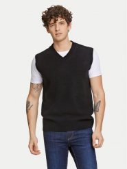 Lindbergh Sweter 30-800221 Czarny Relaxed Fit. Czarne swetry rozpinane Lindbergh, m, bez wzorów, z wełny, bez kołnierzyka, bez ramiączek. Za 139.99 zł.