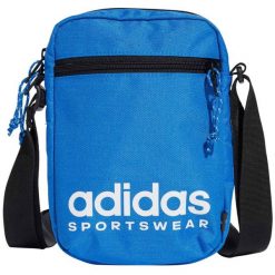 Torebka adidas Sportswear Festival Nations Pack. Niebieskie torby na ramię Adidas, bez wzorów, z materiału, na ramię, bez dodatków. Za 69.90 zł.